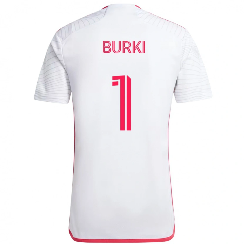 Danxen Dames Roman Bürki #1 Wit Magenta Uitshirt Uittenue 2025/26 T-Shirt