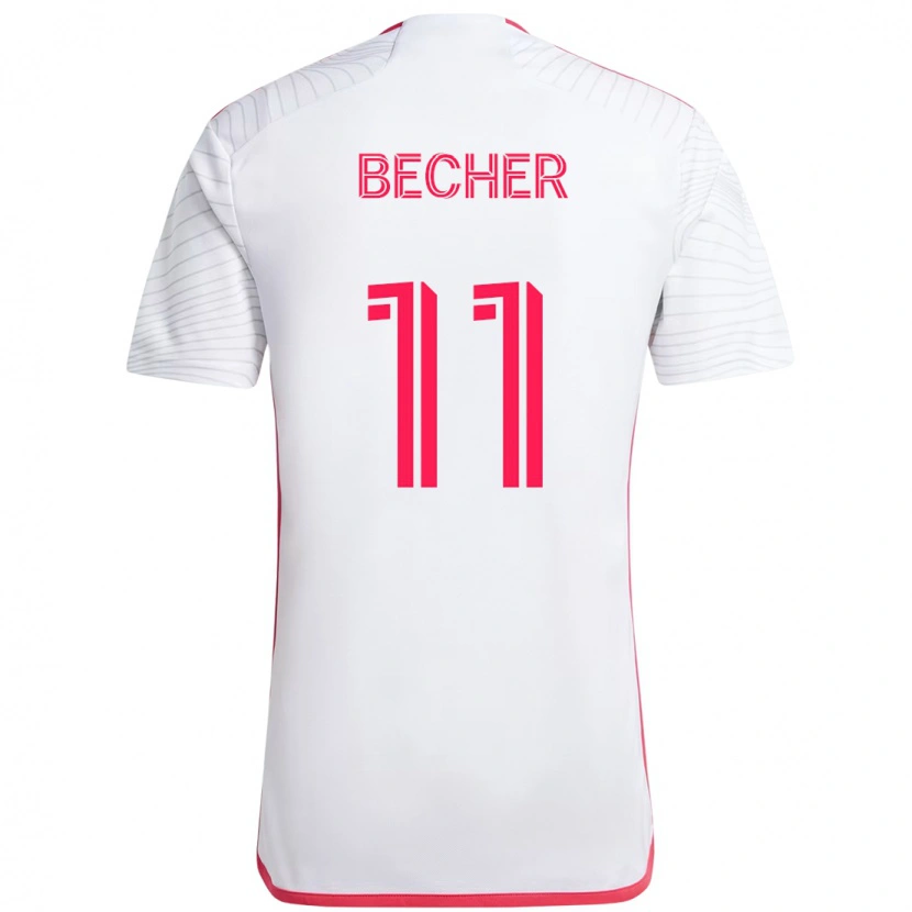 Danxen Dames Simon Becher #11 Wit Magenta Uitshirt Uittenue 2025/26 T-Shirt