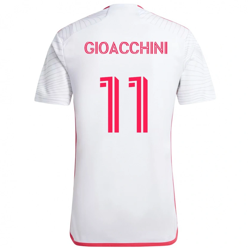 Danxen Dames Nicholas Gioacchini #11 Wit Magenta Uitshirt Uittenue 2025/26 T-Shirt