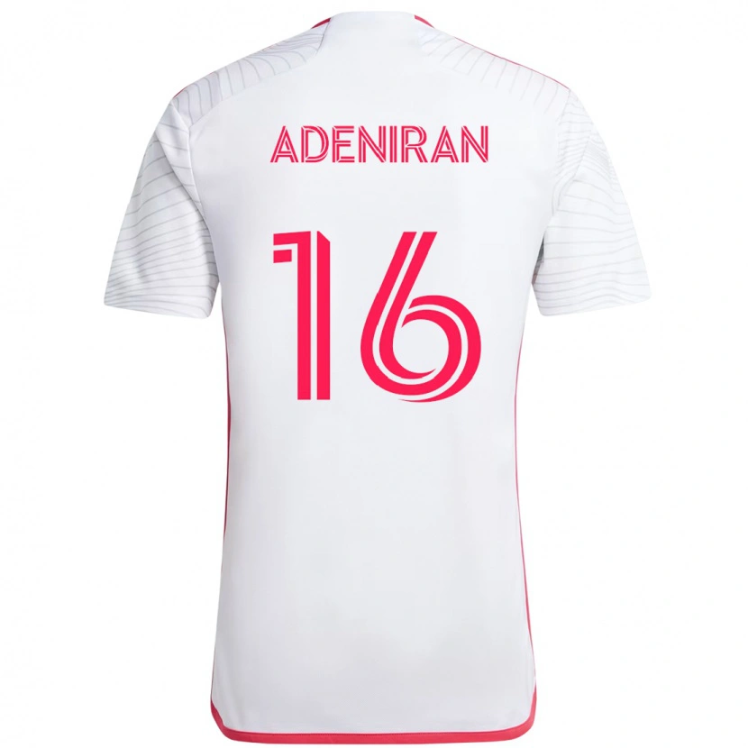 Danxen Dames Samuel Adeniran #16 Wit Magenta Uitshirt Uittenue 2025/26 T-Shirt