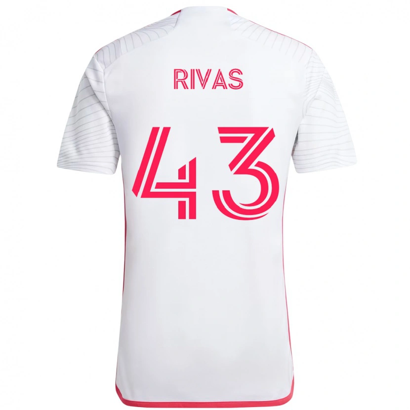 Danxen Dames Sergio Rivas #43 Wit Magenta Uitshirt Uittenue 2025/26 T-Shirt