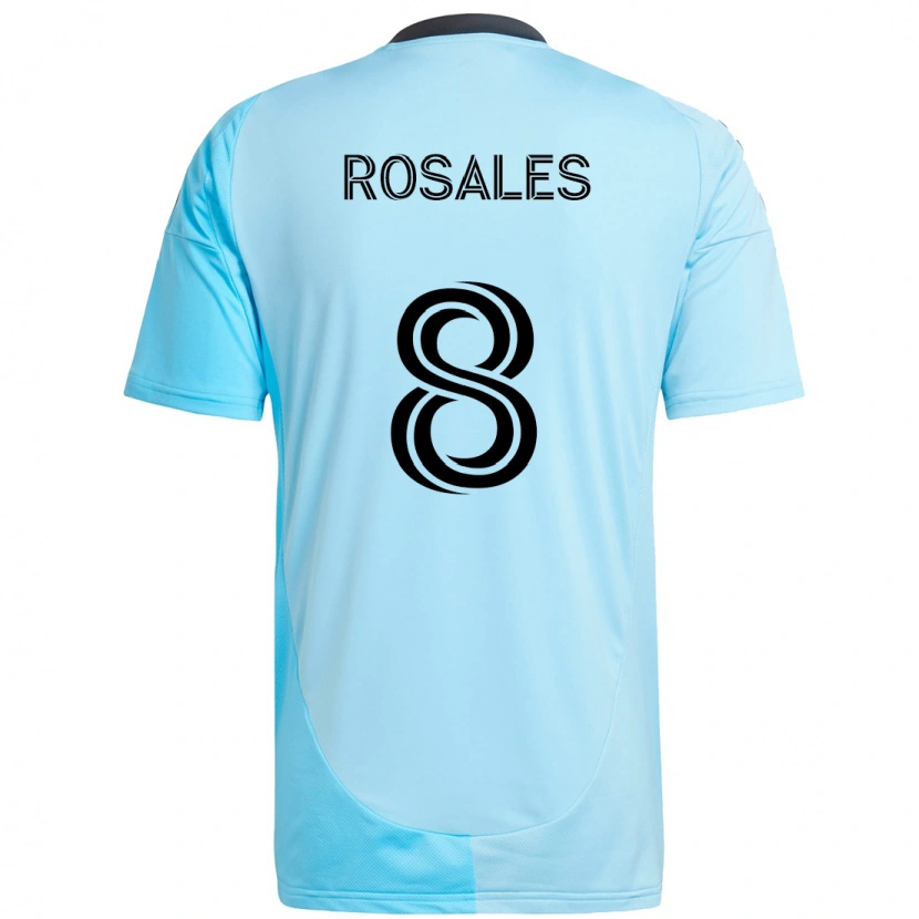 Danxen Dames Joseph Rosales #8 Hemelsblauw Uitshirt Uittenue 2025/26 T-Shirt