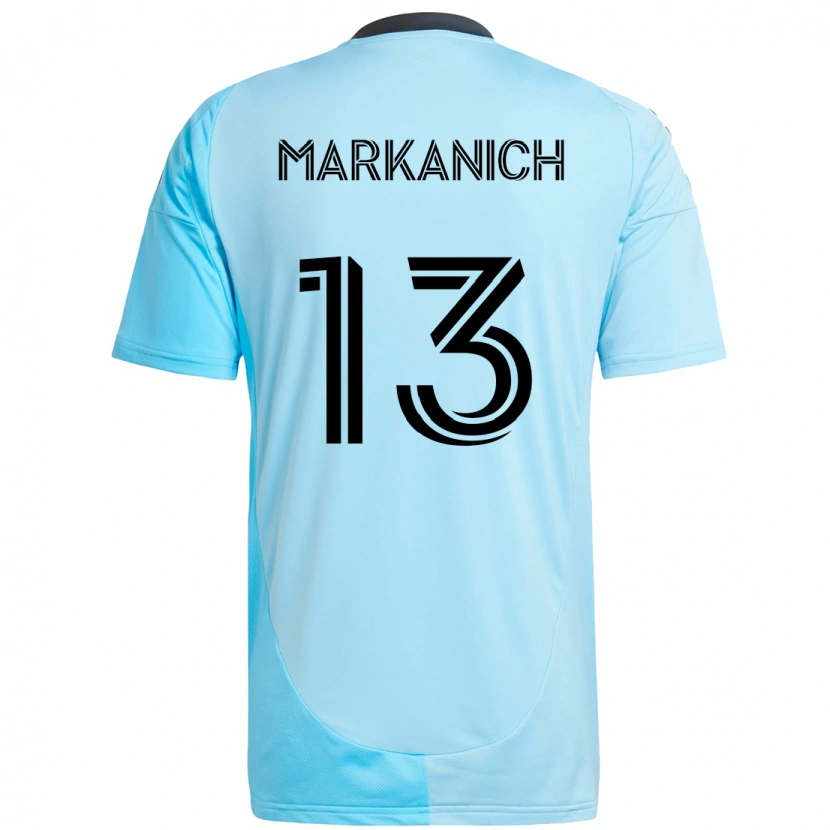 Danxen Dames Anthony Markanich Jr. #13 Hemelsblauw Uitshirt Uittenue 2025/26 T-Shirt