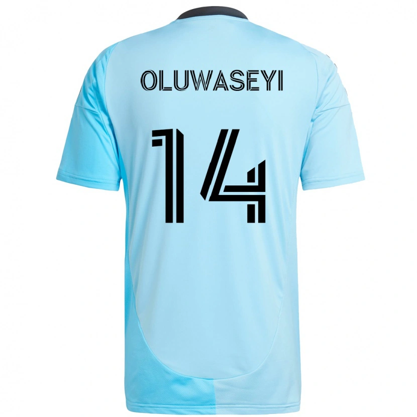 Danxen Dames Tani Oluwaseyi #14 Hemelsblauw Uitshirt Uittenue 2025/26 T-Shirt