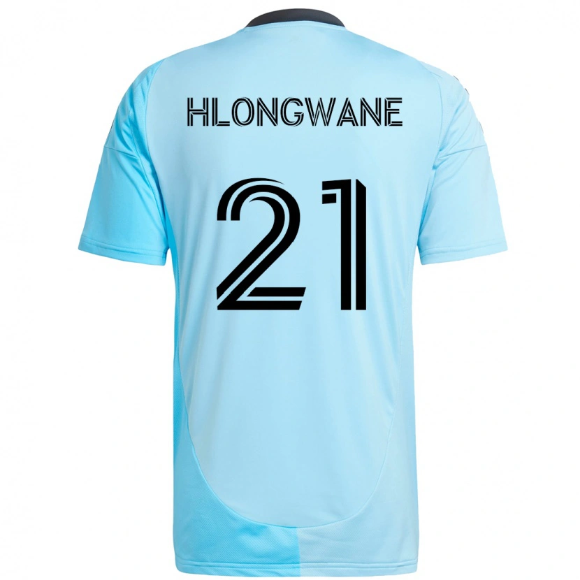 Danxen Dames Bongokuhle Hlongwane #21 Hemelsblauw Uitshirt Uittenue 2025/26 T-Shirt
