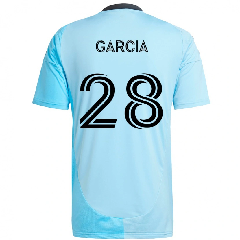Danxen Dames Mender García #28 Hemelsblauw Uitshirt Uittenue 2025/26 T-Shirt