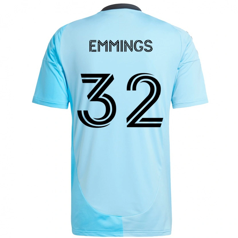 Danxen Dames Fred Emmings #32 Hemelsblauw Uitshirt Uittenue 2025/26 T-Shirt