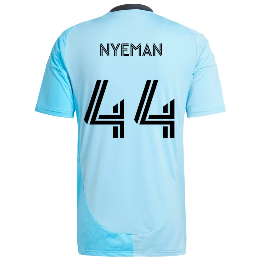 Danxen Dames Moses Nyeman #44 Hemelsblauw Uitshirt Uittenue 2025/26 T-Shirt