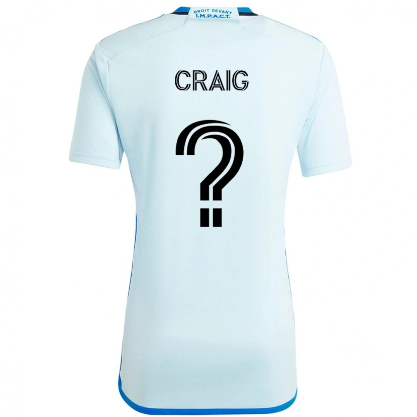 Danxen Dames Brandan Craig #0 Hemelsblauw Donkerblauw Uitshirt Uittenue 2025/26 T-Shirt