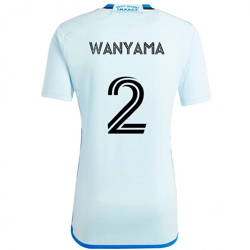 Danxen Dames Victor Wanyama #2 Hemelsblauw Donkerblauw Uitshirt Uittenue 2025/26 T-Shirt