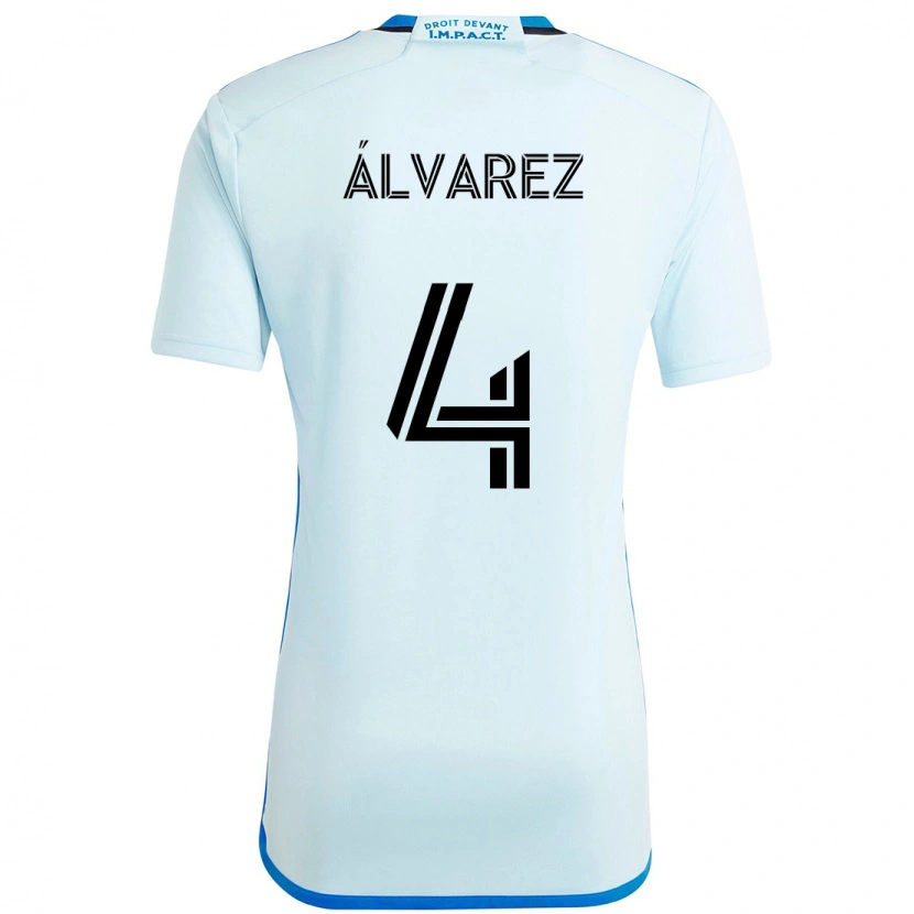 Danxen Dames Fernando Álvarez #4 Hemelsblauw Donkerblauw Uitshirt Uittenue 2025/26 T-Shirt