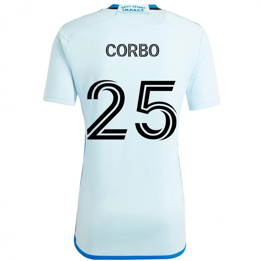 Danxen Dames Gabriele Corbo #25 Hemelsblauw Donkerblauw Uitshirt Uittenue 2025/26 T-Shirt