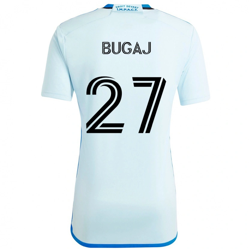 Danxen Dames Dawid Bugaj #27 Hemelsblauw Donkerblauw Uitshirt Uittenue 2025/26 T-Shirt