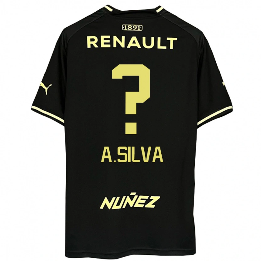 Danxen Dames Ademir Silva #0 Zwart Geel Uitshirt Uittenue 2025/26 T-Shirt