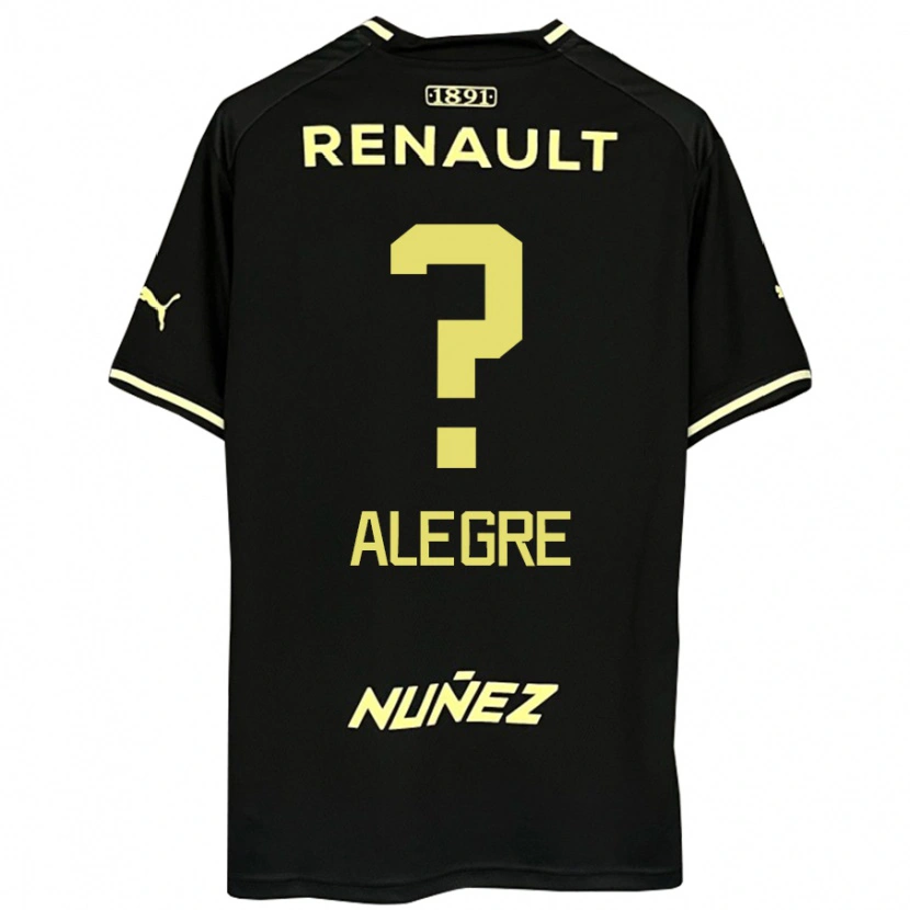 Danxen Dames Ignacio Alegre #0 Zwart Geel Uitshirt Uittenue 2025/26 T-Shirt