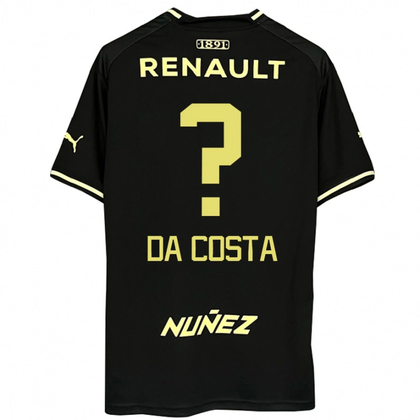 Danxen Dames Paulo Da Costa #0 Zwart Geel Uitshirt Uittenue 2025/26 T-Shirt