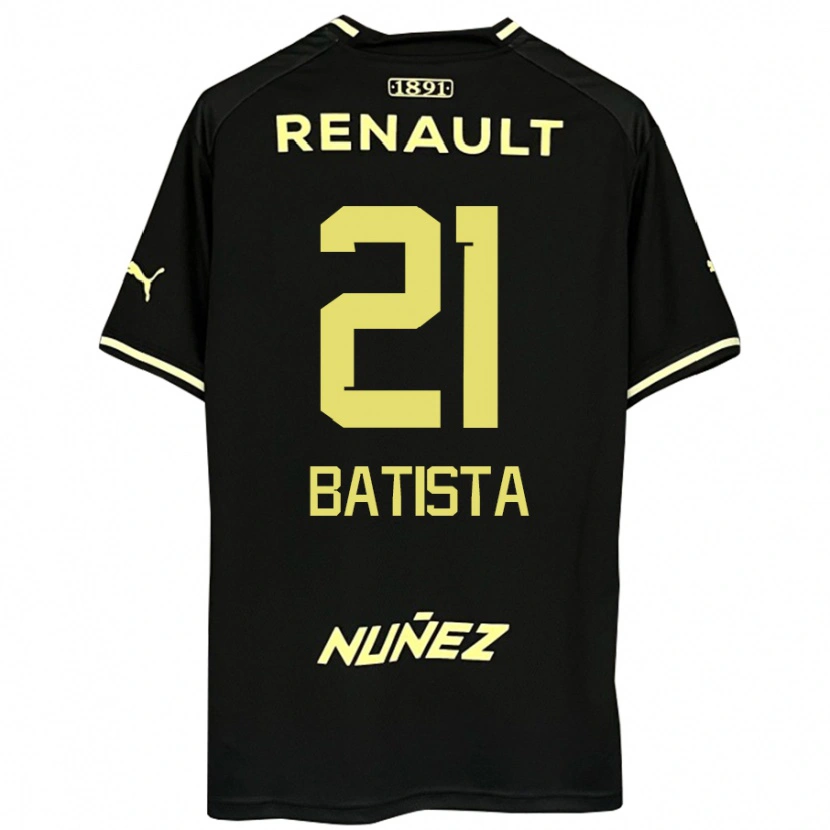 Danxen Dames Facundo Batista #21 Zwart Geel Uitshirt Uittenue 2025/26 T-Shirt