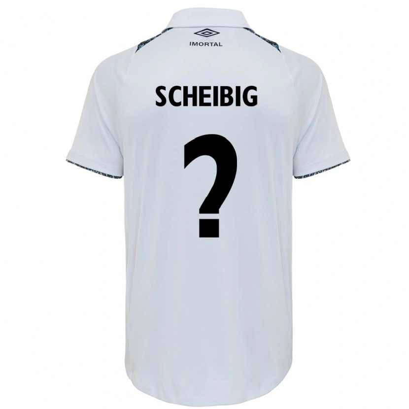 Danxen Dames Felipe Scheibig #0 Wit Blauw Uitshirt Uittenue 2025/26 T-Shirt