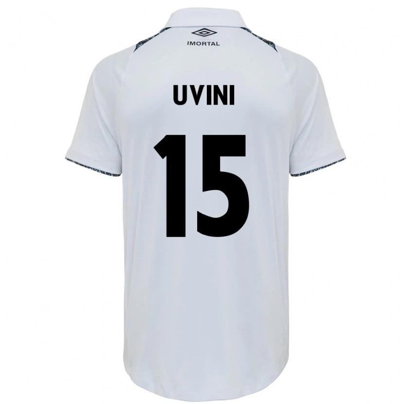 Danxen Dames Bruno Uvini #15 Wit Blauw Uitshirt Uittenue 2025/26 T-Shirt
