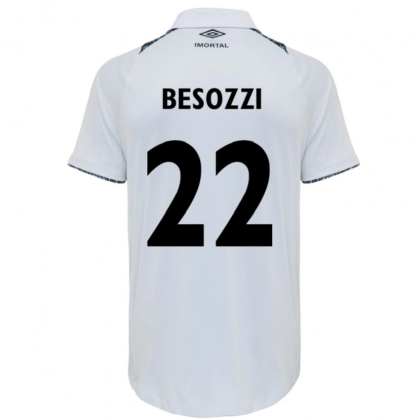 Danxen Dames Lucas Besozzi #22 Wit Blauw Uitshirt Uittenue 2025/26 T-Shirt