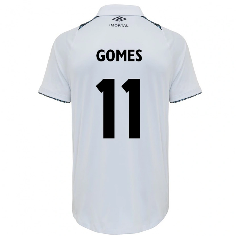 Danxen Dames Joyce Gomes Da Silva #11 Wit Blauw Uitshirt Uittenue 2025/26 T-Shirt