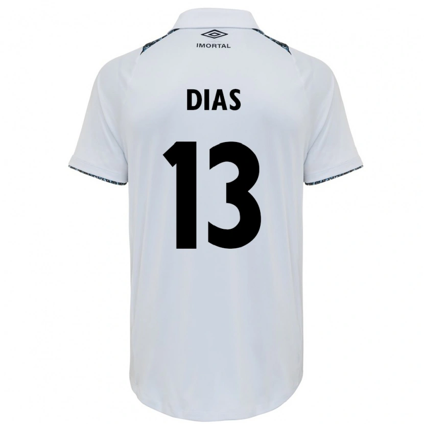 Danxen Dames Viviane Aparecida Dias #13 Wit Blauw Uitshirt Uittenue 2025/26 T-Shirt