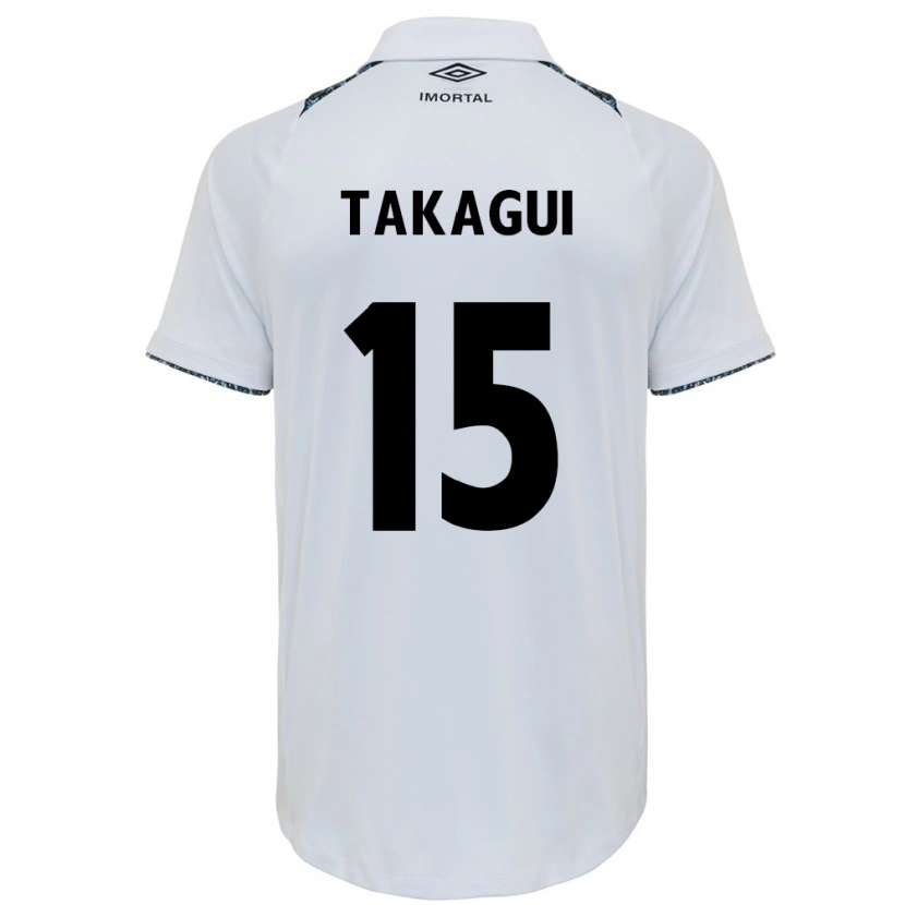 Danxen Dames Ana Tiemi Takagui #15 Wit Blauw Uitshirt Uittenue 2025/26 T-Shirt