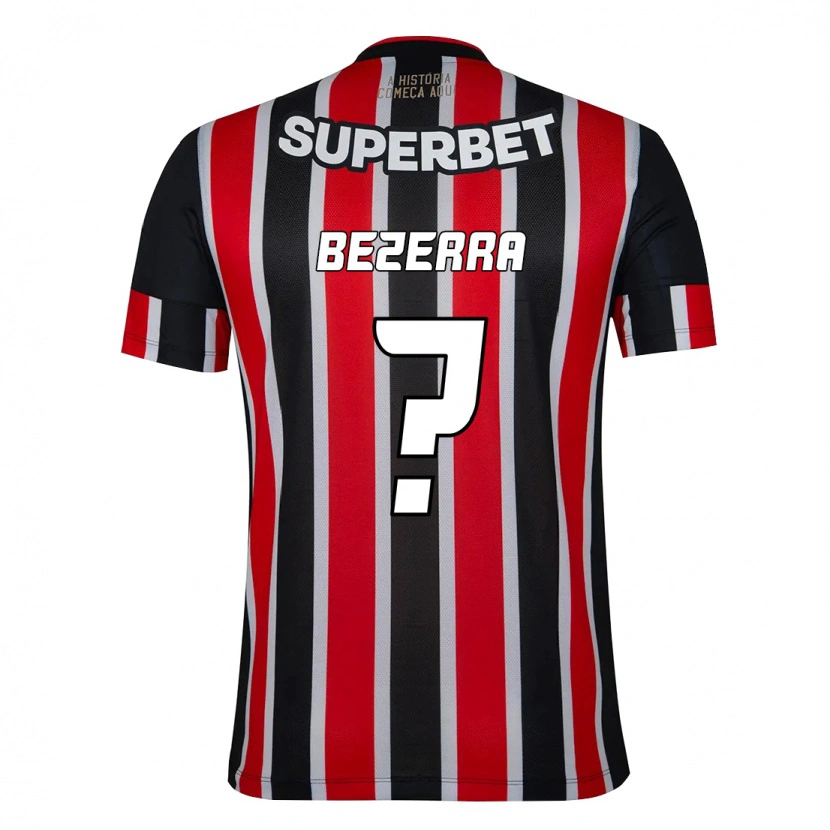 Danxen Dames Pedro Bezerra #0 Zwart Rood Uitshirt Uittenue 2025/26 T-Shirt