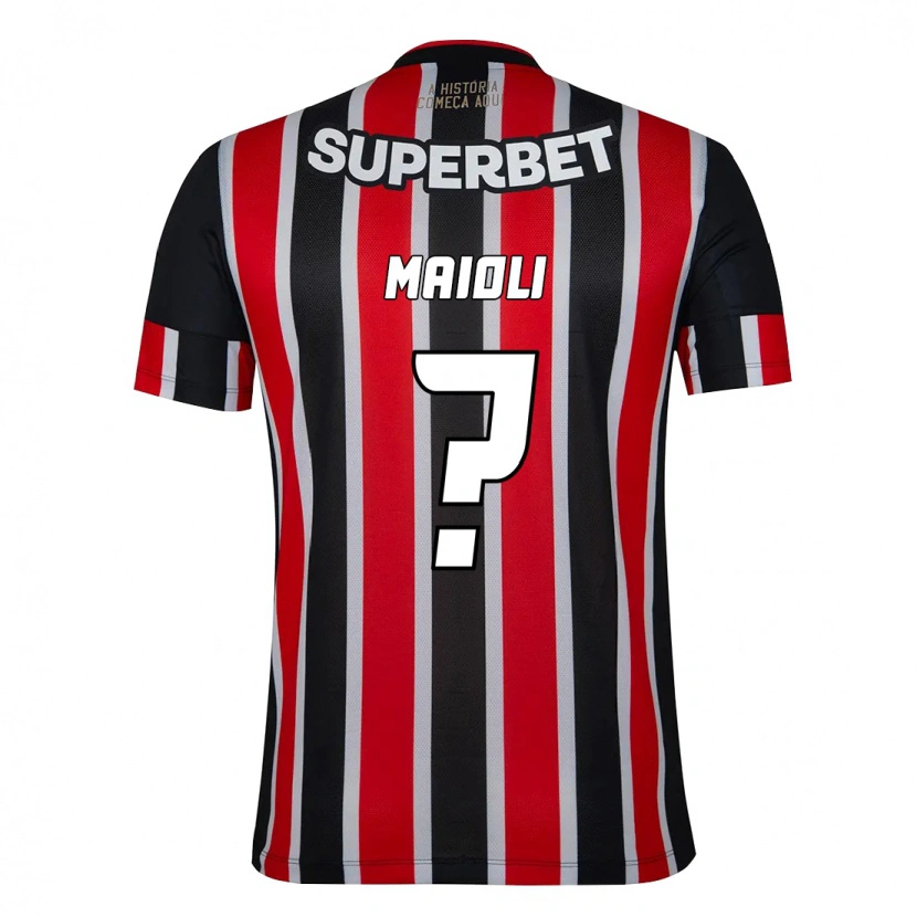 Danxen Dames Gabriel Maioli #0 Zwart Rood Uitshirt Uittenue 2025/26 T-Shirt