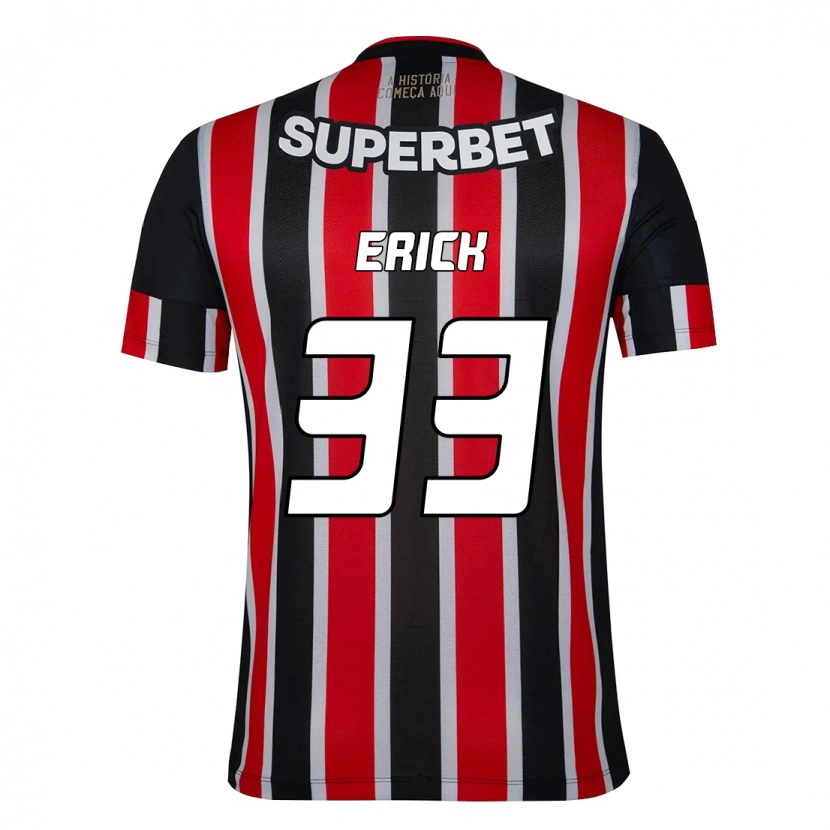 Danxen Dames Erick #33 Zwart Rood Uitshirt Uittenue 2025/26 T-Shirt
