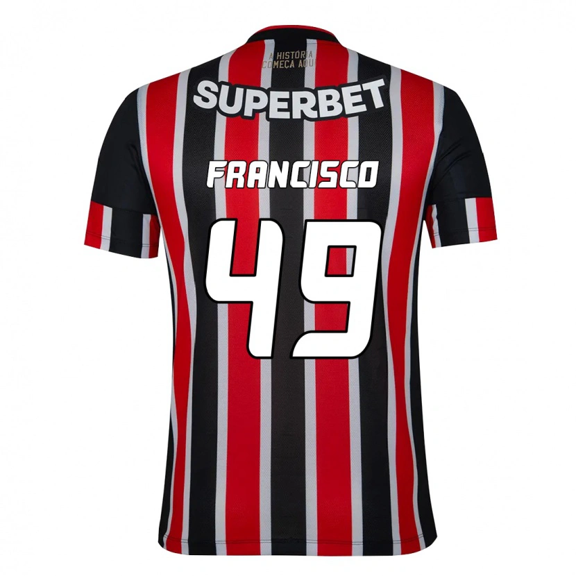 Danxen Dames Ryan Francisco #49 Zwart Rood Uitshirt Uittenue 2025/26 T-Shirt