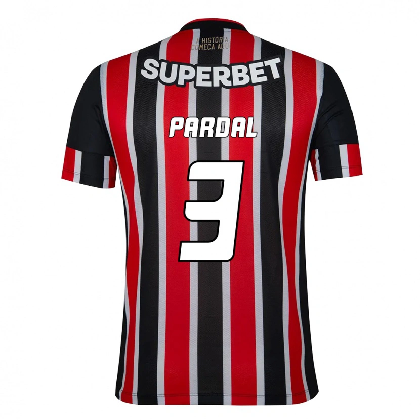 Danxen Dames Pardal #3 Zwart Rood Uitshirt Uittenue 2025/26 T-Shirt