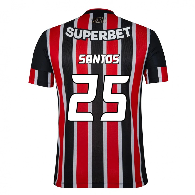 Danxen Dames Mariana Santos #25 Zwart Rood Uitshirt Uittenue 2025/26 T-Shirt