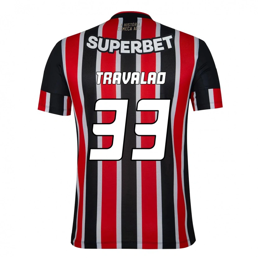Danxen Dames Rafa Travalão #33 Zwart Rood Uitshirt Uittenue 2025/26 T-Shirt