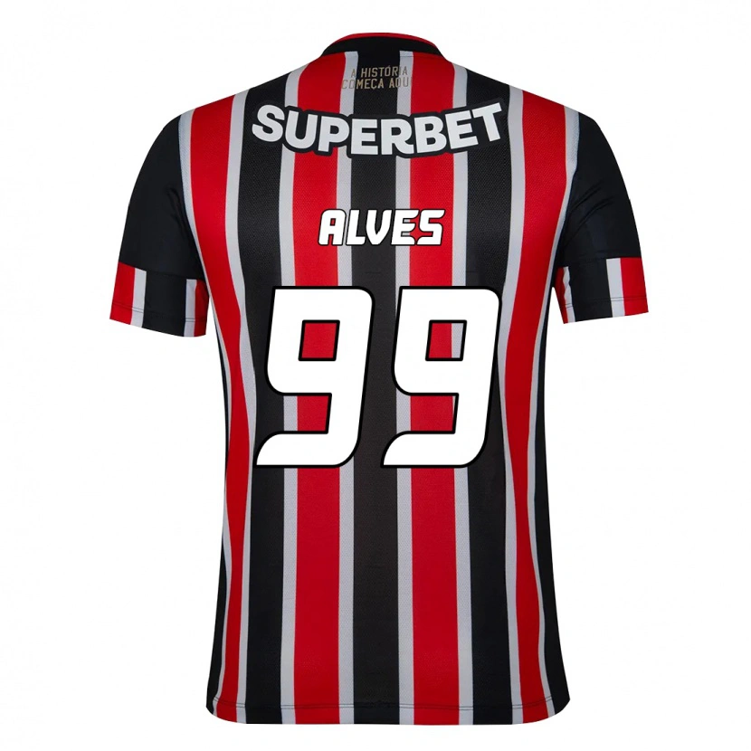 Danxen Dames Letícia Alves #99 Zwart Rood Uitshirt Uittenue 2025/26 T-Shirt