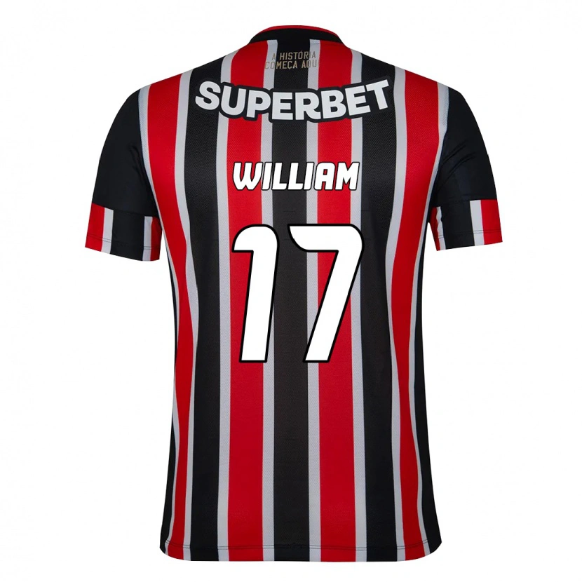 Danxen Dames William #17 Zwart Rood Uitshirt Uittenue 2025/26 T-Shirt