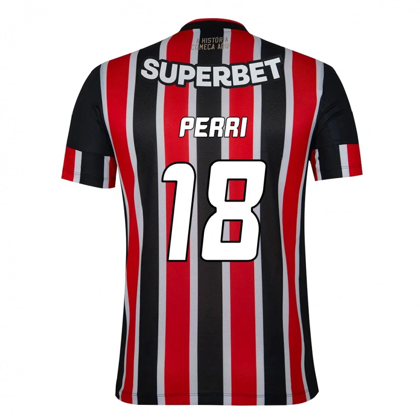 Danxen Dames Lucas Perri #18 Zwart Rood Uitshirt Uittenue 2025/26 T-Shirt