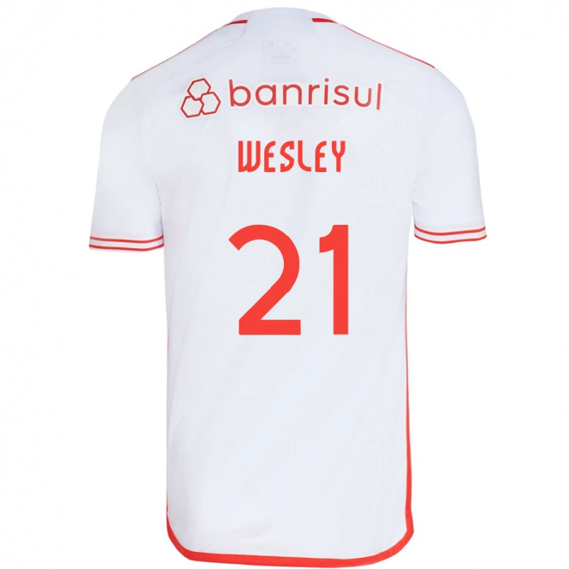 Danxen Dames Wesley #21 Wit Rood Uitshirt Uittenue 2025/26 T-Shirt