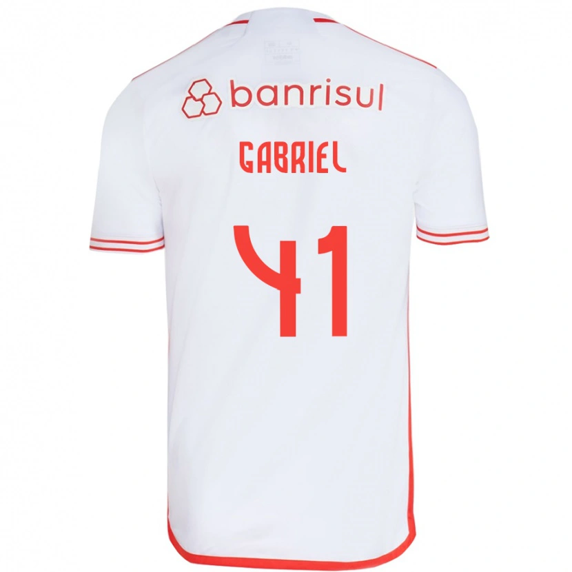 Danxen Dames Victor Gabriel #41 Wit Rood Uitshirt Uittenue 2025/26 T-Shirt