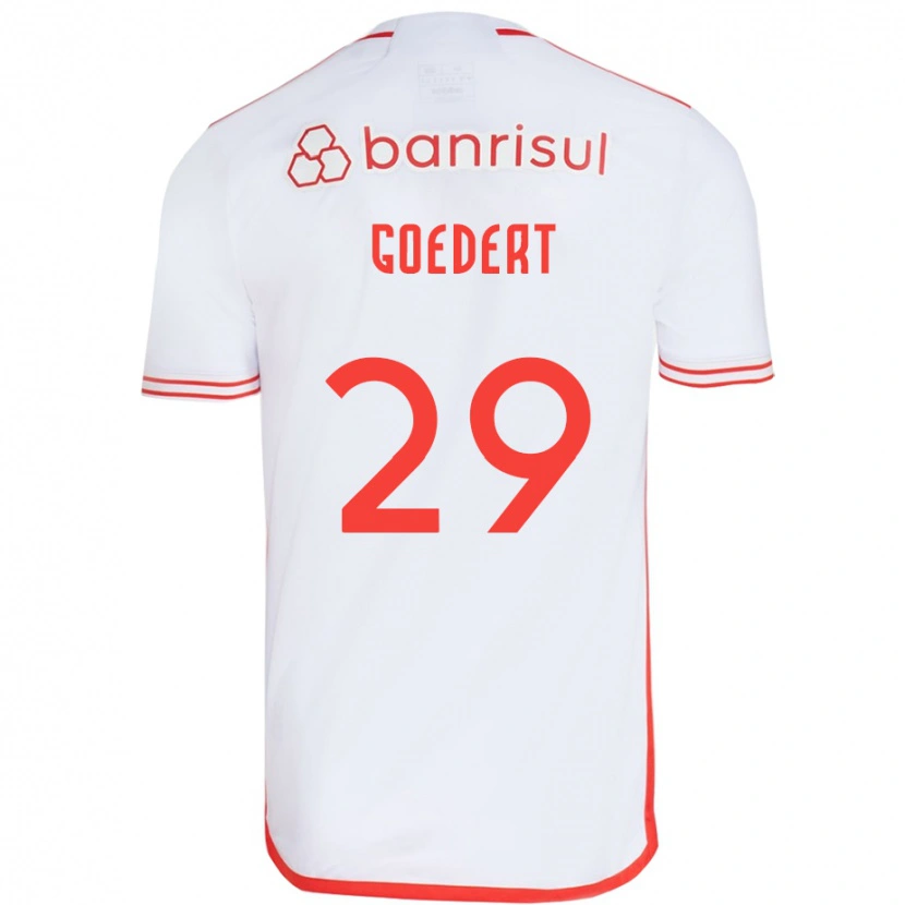 Danxen Dames Alice Goedert #29 Wit Rood Uitshirt Uittenue 2025/26 T-Shirt