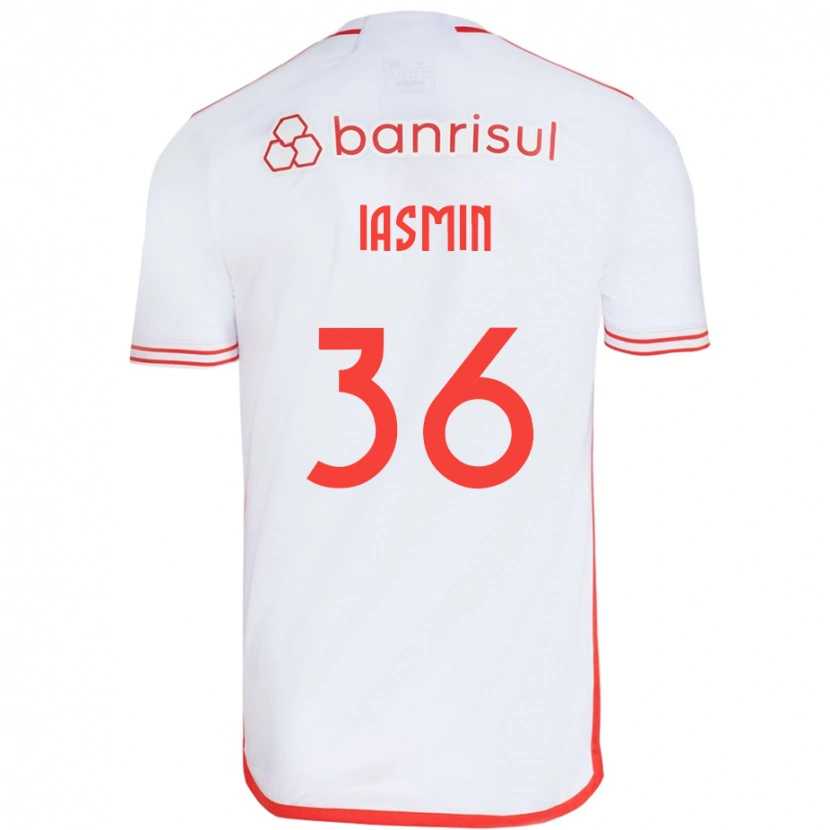 Danxen Dames Iasmin #36 Wit Rood Uitshirt Uittenue 2025/26 T-Shirt