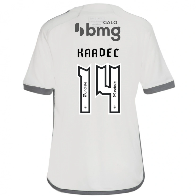Danxen Dames Alan Kardec #14 Gebroken Wit Uitshirt Uittenue 2025/26 T-Shirt