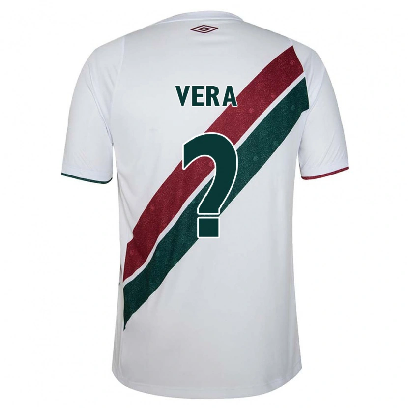 Danxen Dames Miguel Vera #0 Wit Groen Maroon Uitshirt Uittenue 2025/26 T-Shirt