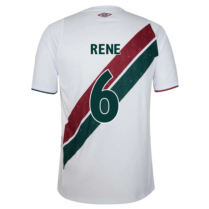 Danxen Dames Renê #6 Wit Groen Maroon Uitshirt Uittenue 2025/26 T-Shirt
