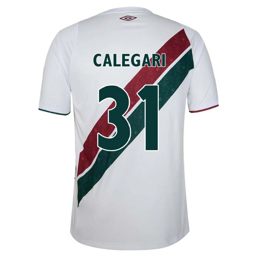 Danxen Dames Calegari #31 Wit Groen Maroon Uitshirt Uittenue 2025/26 T-Shirt