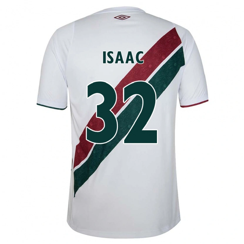 Danxen Dames Isaac #32 Wit Groen Maroon Uitshirt Uittenue 2025/26 T-Shirt