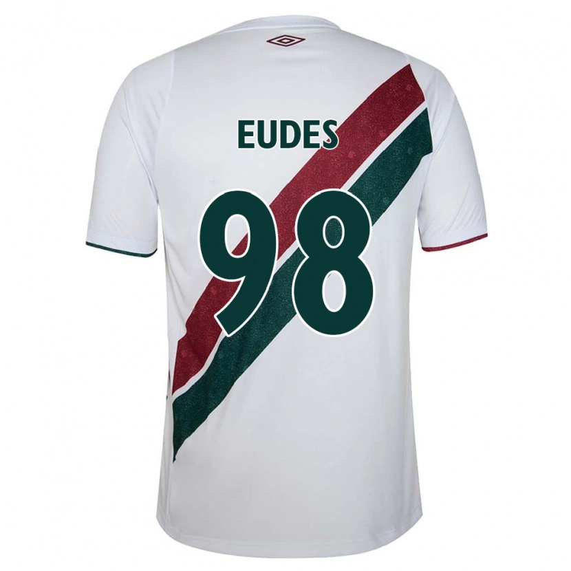 Danxen Dames Vitor Eudes #98 Wit Groen Maroon Uitshirt Uittenue 2025/26 T-Shirt