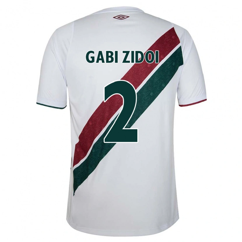 Danxen Dames Gabi Zidoi #2 Wit Groen Maroon Uitshirt Uittenue 2025/26 T-Shirt