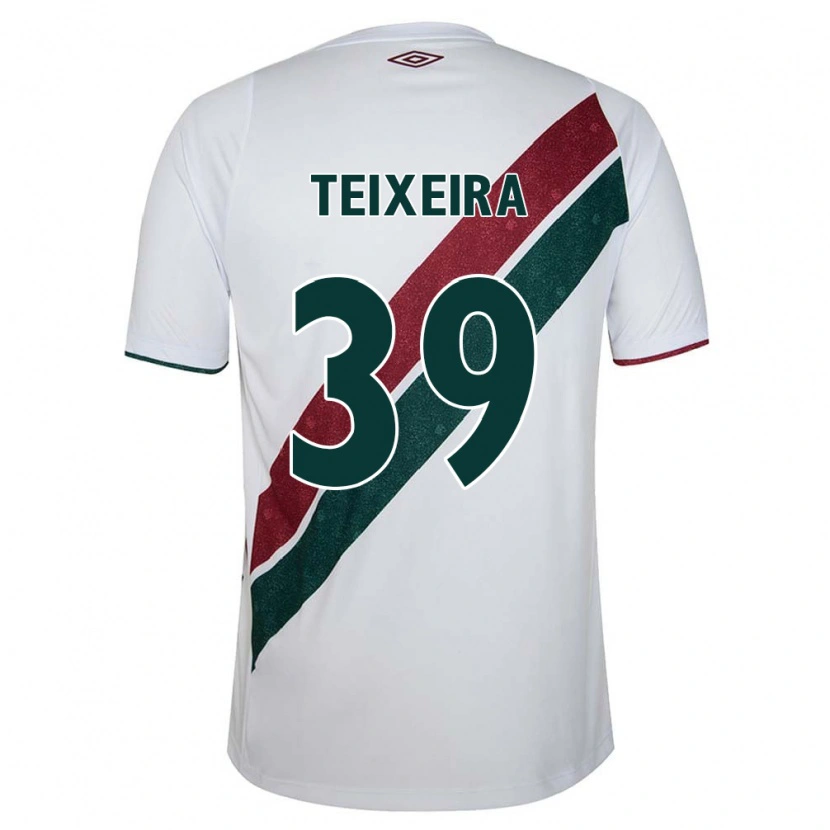 Danxen Dames Gabriel Teixeira #39 Wit Groen Maroon Uitshirt Uittenue 2025/26 T-Shirt