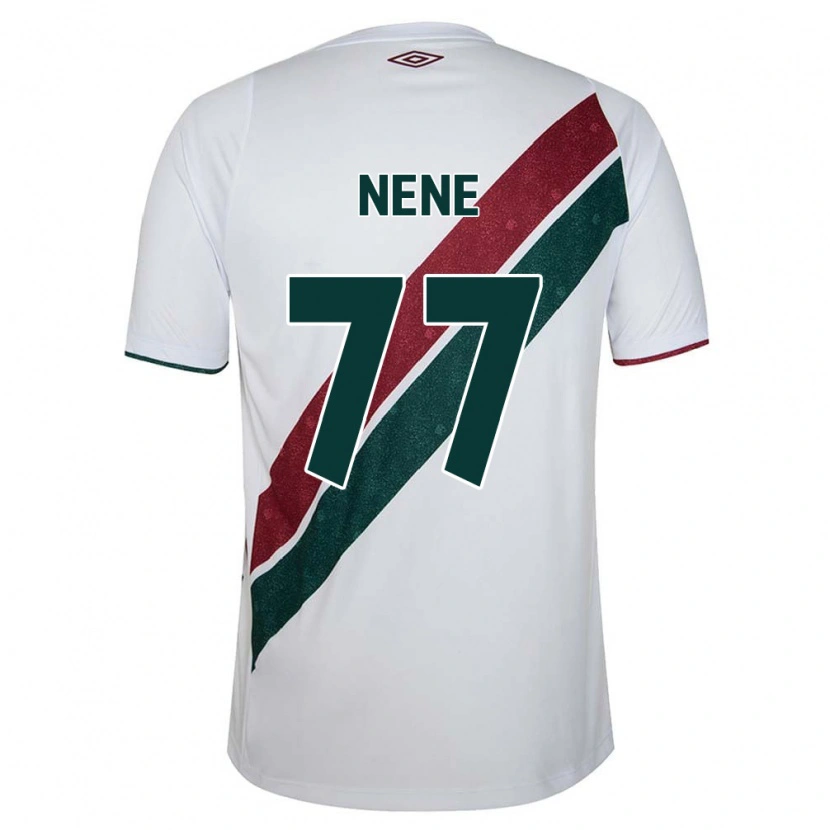 Danxen Dames Nene #77 Wit Groen Maroon Uitshirt Uittenue 2025/26 T-Shirt